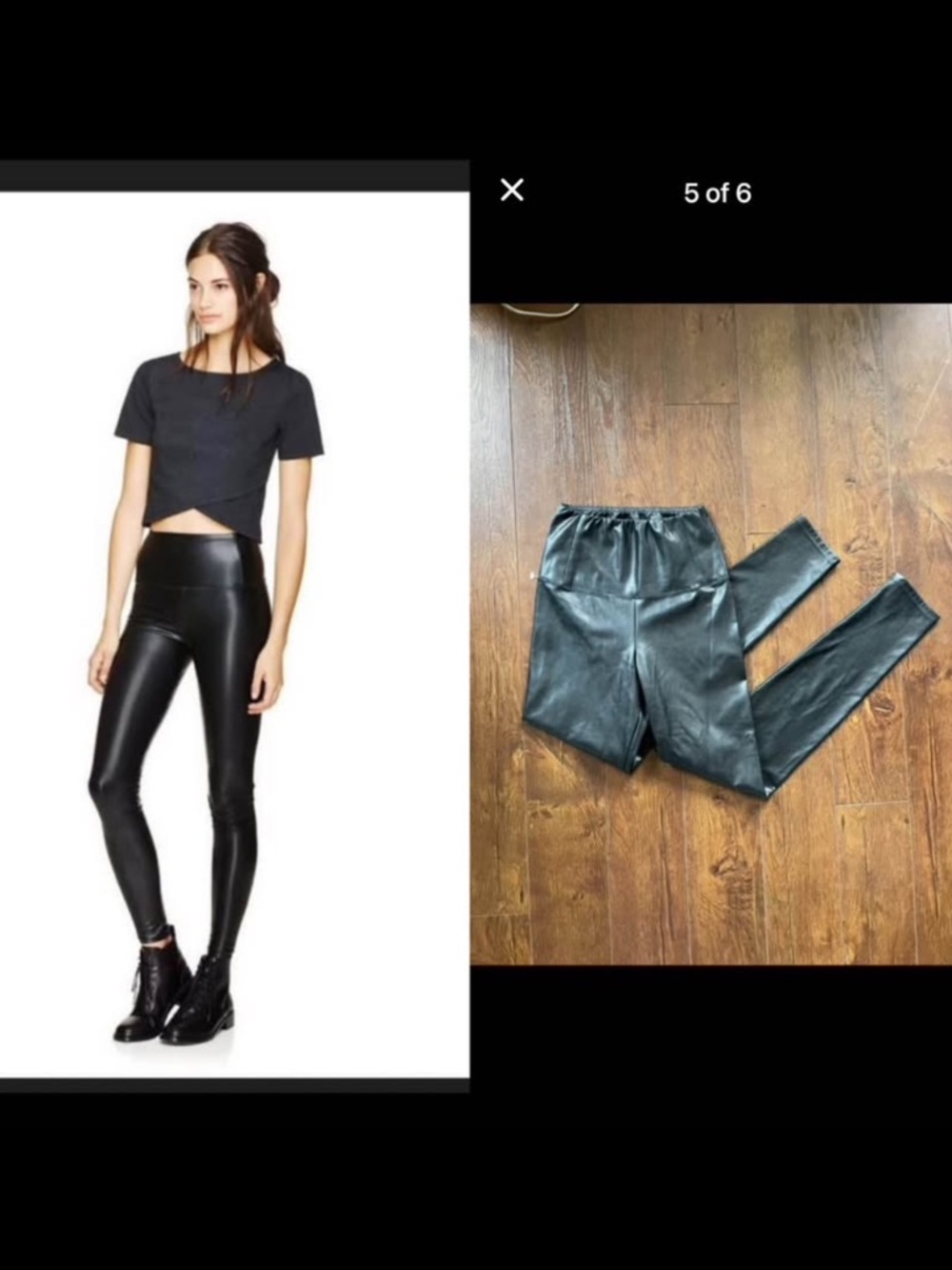 Brand New Aritzia Wilfred Daria Vegan Leather Pants/Leggings. Super Soft. Small